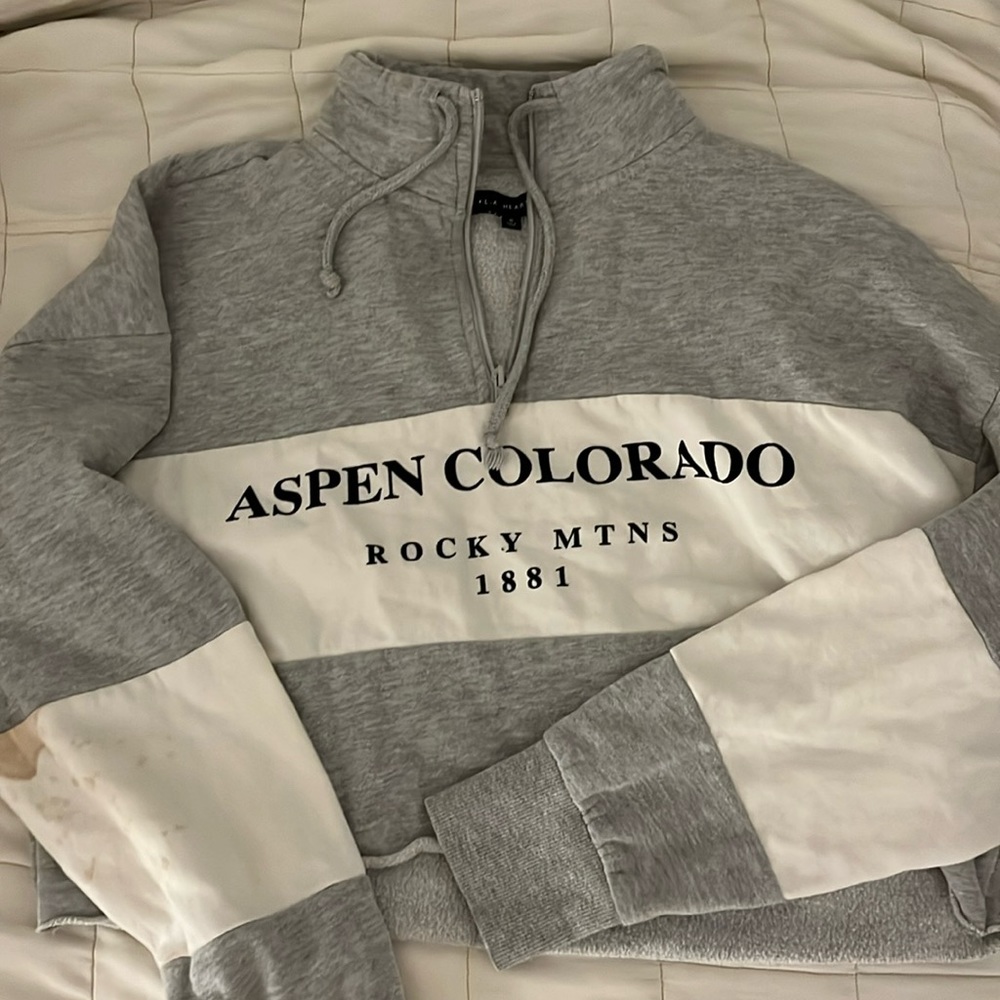 cropped quarter zip